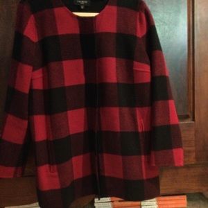 Talbots Buffalo check coat